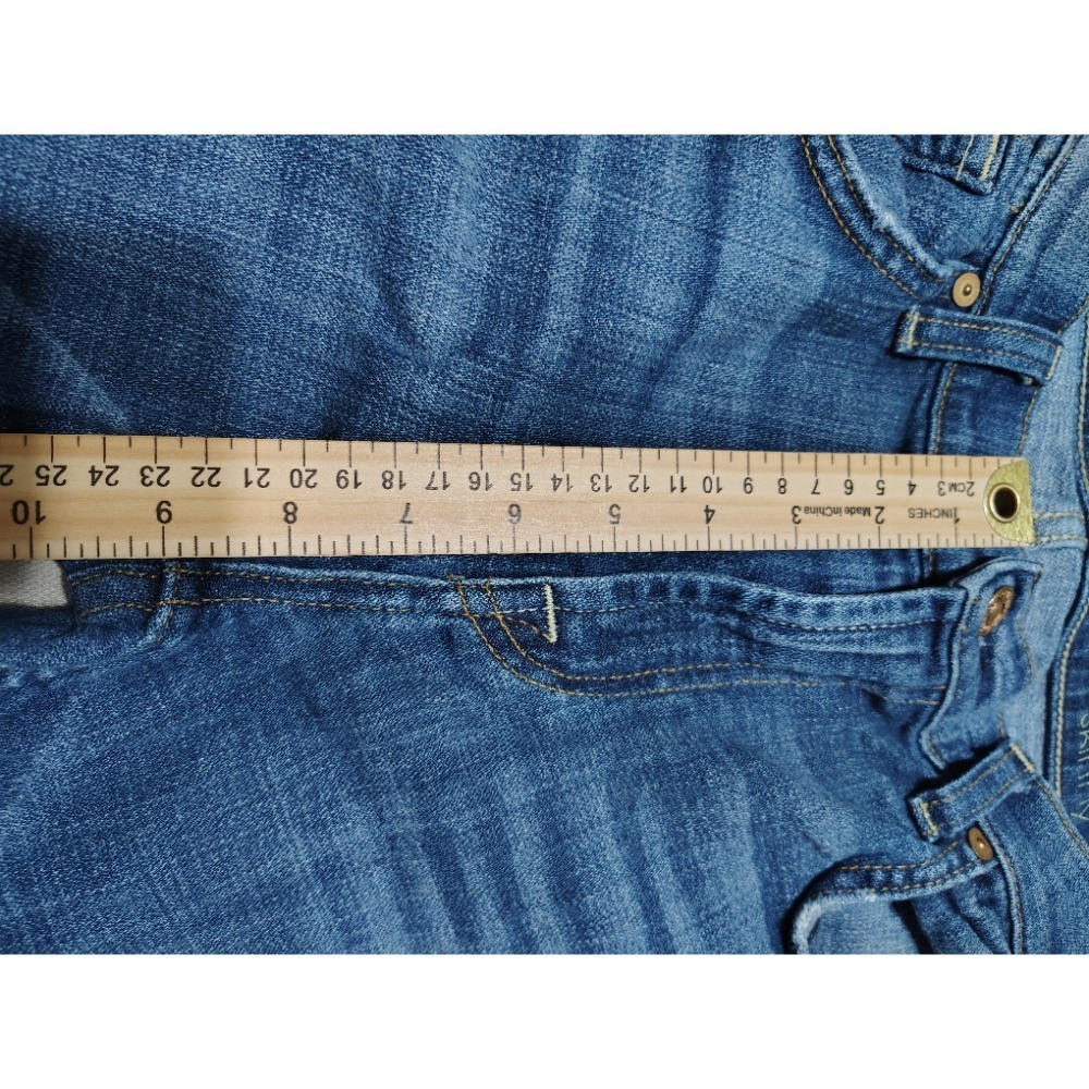 7 For All Mankind Denim Blue Jeans Dark Wash Straight Leg Women's Size 29 W - Picture 8 of 9